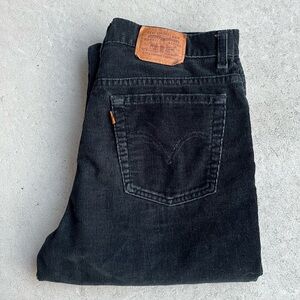 Levi's orange tab Black Straight Jeans Classic Style